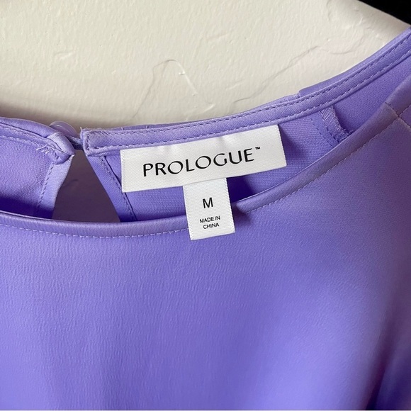 Prologue Purple Satin Blouse - Picture 5 of 8